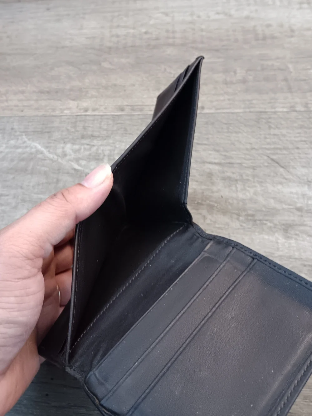 Tumi Brown Leather L-Fold Wallet